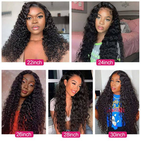 4x4 5x5 Water Wave Lace Wigs 100% High Quality Virgin Human Hair Wigs 250% Density