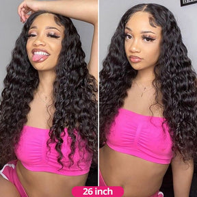 4x4 5x5 Water Wave Lace Wigs 100% High Quality Virgin Human Hair Wigs 250% Density