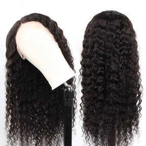 5x5 HD Transparent Lace Closure Deep Wave Human Hair Wigs