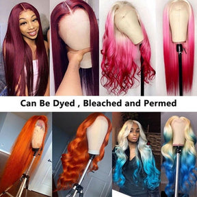 Blonde 13x6 Straight Transparent HD Lace Front Brazilian Human Hair Wigs