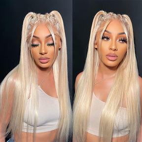 13x4 Transparent HD Lace Front 613 Straight Human Hair Wigs