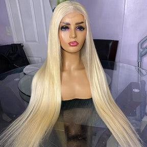 13x4 Transparent HD Lace Front 613 Straight Human Hair Wigs