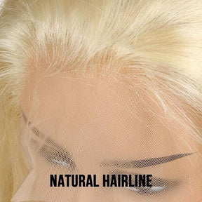 613 Blonde Lace Closure Straight Human Hair 4x4 Lace Closure Pre Plucked Wig