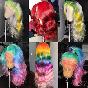 Blonde Body Wave T-Part Transparent Lace Wigs For Black Woman