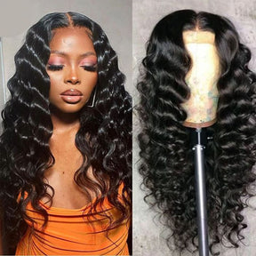 13x4 13x6 Transparent Skin Melt Loose Deep Wave Lace Front Wig Human Hair Wigs