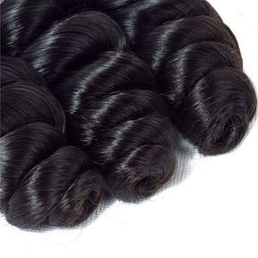 9A Loose Wave Human Hair Extensions 1/3/4 Bundle Deal