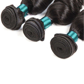 9A Loose Wave Human Hair Extensions 1/3/4 Bundle Deal