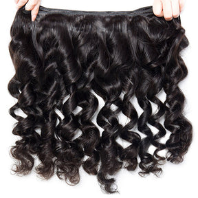 9A Loose Wave Human Hair Extensions 1/3/4 Bundle Deal