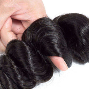 9A Loose Wave Human Hair Extensions 1/3/4 Bundle Deal