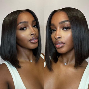Bob Lace Front Wigs 13x4 Straight Lace Front Wig Pre Plucked Bob Closure Wig