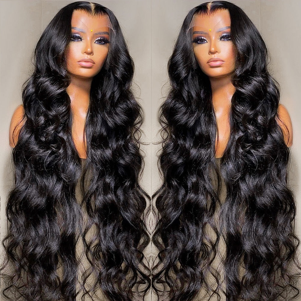 Body Wave HD Invisible 13x4 Lace Front Human Hair Wigs Pre Plucked Brazilian Virgin Hair
