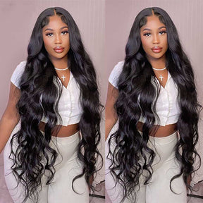 Body Wave HD Invisible 13x4 Lace Front Human Hair Wigs Pre Plucked Brazilian Virgin Hair