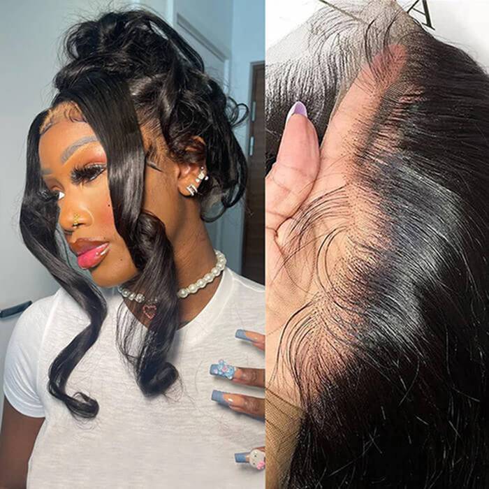 360 Transparent HD Body Wave Lace Front Human Hair Wigs