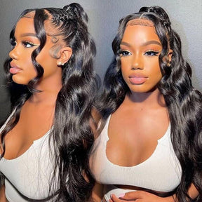 360 Transparent HD Body Wave Lace Front Human Hair Wigs