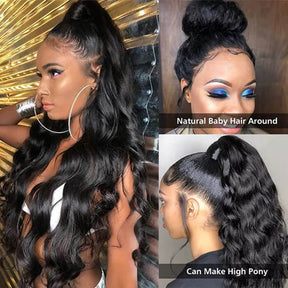 360 Transparent HD Body Wave Lace Front Human Hair Wigs