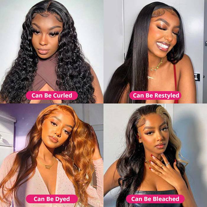 360 Transparent HD Body Wave Lace Front Human Hair Wigs