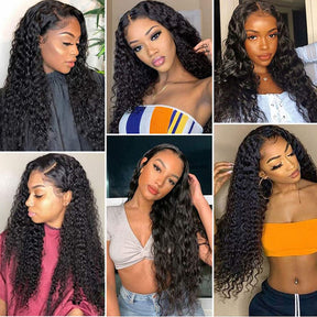 Deep Wave 13x4 HD Lace Front Wigs 100% Human Hair High Density Lace Wig