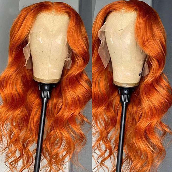 Ginger Lace Front Wig Body Wave 13x4 Lace Frontal Human Hair Wigs For Women