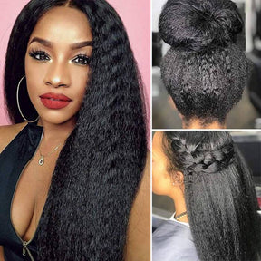 Human Hair Lace Wigs 4x4 5x5 Kinky Straight Brazilian Hair Lace Wig