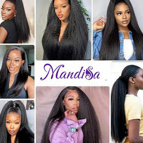Human Hair Lace Wigs 4x4 5x5 Kinky Straight Brazilian Hair Lace Wig