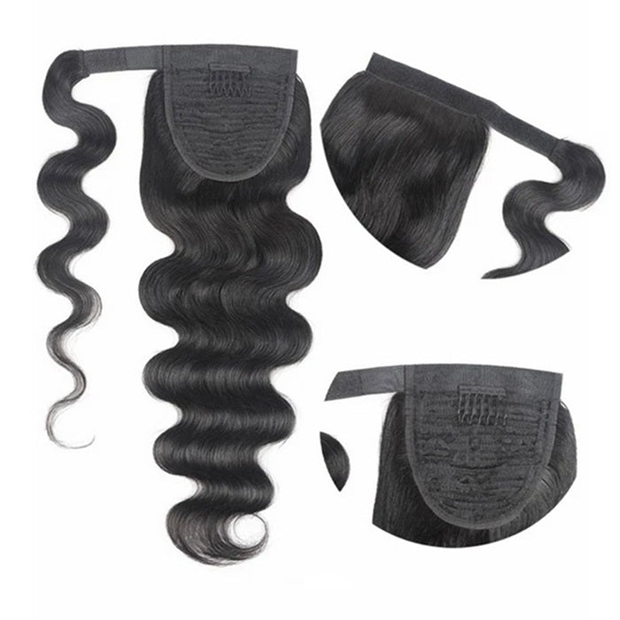 Long Body Wave Ponytail Human Hair Brazilian Wig For Women