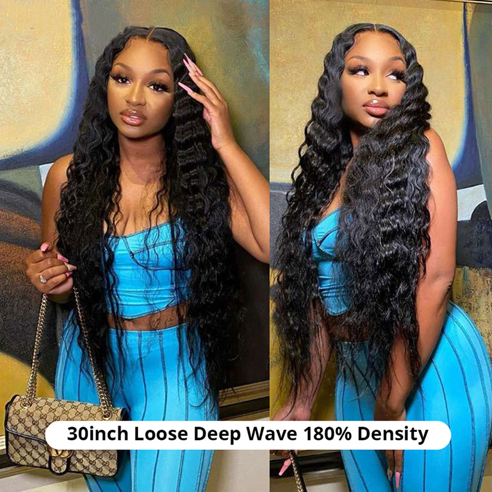 Loose Deep Wave 5x5 HD Lace Closure Pre Plucked Human Hair