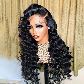 Loose Deep Wave Wig 4x4 5x5 Closure Wig Transparent Lace Wigs For Women