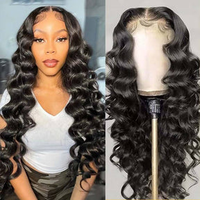 Loose Deep Wave Wig 4x4 5x5 Closure Wig Transparent Lace Wigs For Women