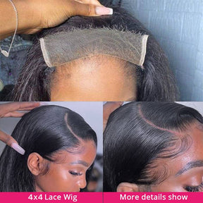 Loose Deep Wave Wig 4x4 5x5 Closure Wig Transparent Lace Wigs For Women