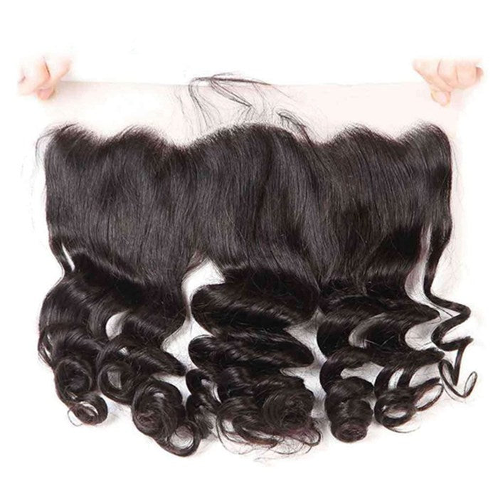 Loose Wave 3 Bundles With 13x4 Lace Frontal Human Hair