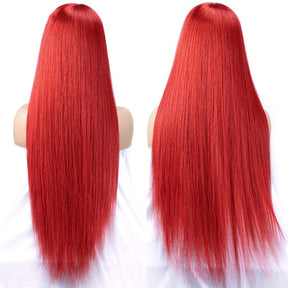 Red Lace Front Human Hair Wigs 13x4 4x4 Straight Wig Glueless Frontal Wig