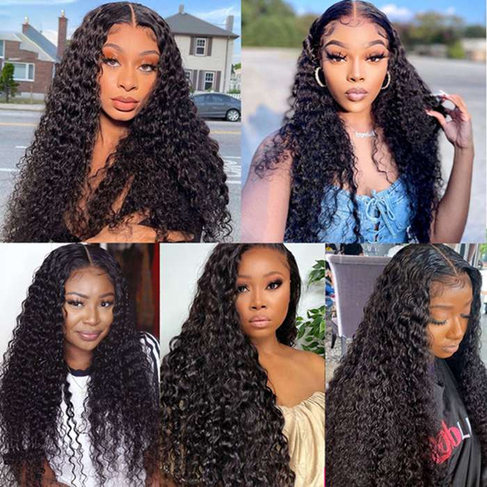 Virgin Water Wave Hair 3 Bundles With Closure High Quality 100% Unprocessed Human Hair Bundles With Closure
