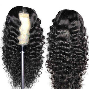 13x4 13x6 Transparent Skin Melt Loose Deep Wave Lace Front Wig Human Hair Wigs