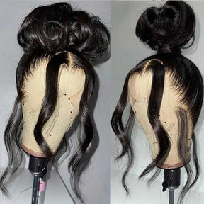 Body Wave Transparent HD Full Lace Frontal Human Hair Wigs Pre Plucked